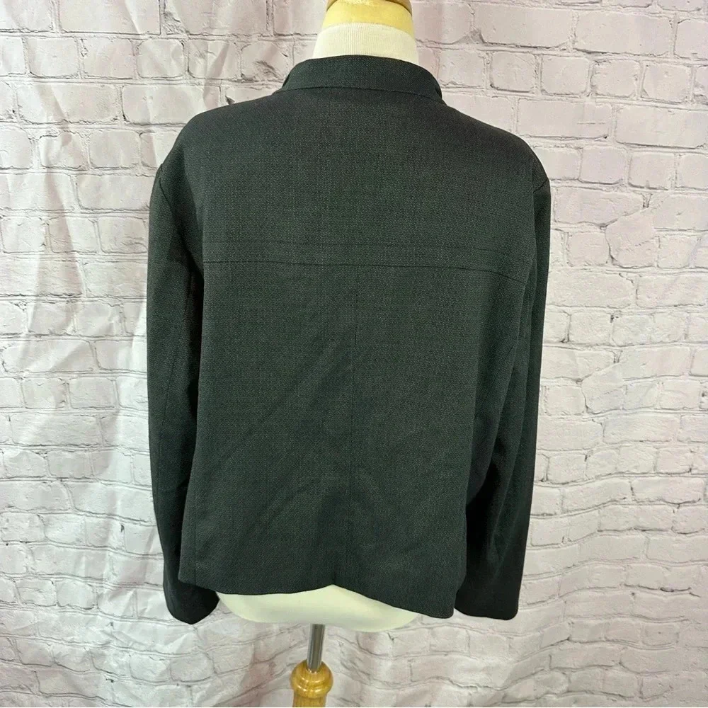 coldwater creek black blazer jacket sz XL 18 preppy professional